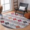 Safavieh Rectangular Adirondack Contemporary Area Rug, Light Grey & Black - 9 x 12 ft. ADR279F-9 - alternate 10